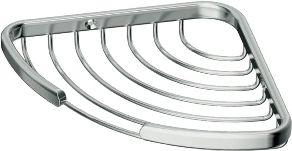 Eck-Seifenkorb aus verchromtem Metall mit mehreren Ablagen, geeignet zur Wandmontage. Produkt von Ideal Standard, ideal für Bad- oder Duschbereiche.